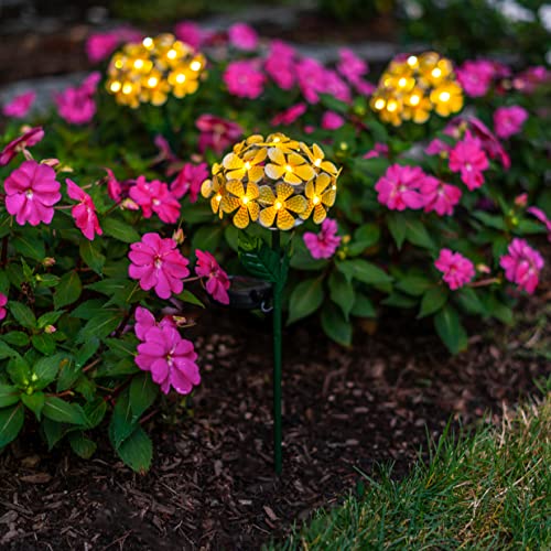 Touch Of ECO Solar LED Metal Flower Stake Light - Perfect for Your Garden, Patio, Walkway, or Outdoor Living Area - Includes 1 Flower Light