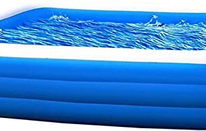 Swimming Pool X Large 71" x 55" x 23" - Inflatable Lounge Above Ground Family Swim Center Kids and Adults Perfect for Summer Outdoor Backyard Porch Garden Water Party Ages 3+ by Amy & Delle