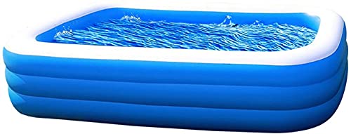 Swimming Pool X Large 71" x 55" x 23" - Inflatable Lounge Above Ground Family Swim Center Kids and Adults Perfect for Summer Outdoor Backyard Porch Garden Water Party Ages 3+ by Amy & Delle