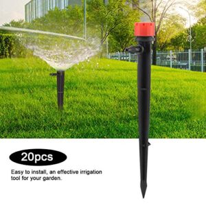 Fdit 20Pcs Watering Spray Nozzles Dripper Adjustable 8 Water Outlet Garden Sprinkler Dripper for Drip Watering System