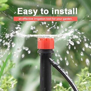 Fdit 20Pcs Watering Spray Nozzles Dripper Adjustable 8 Water Outlet Garden Sprinkler Dripper for Drip Watering System