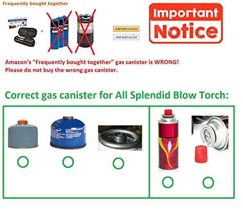 All Splendid Outdoor Blow Torch-Garden Torch-Weeds Killer-Burner Blaster-Outdoor Blow Torch-Weed Burner-With Anti Flare System-With an Adapter