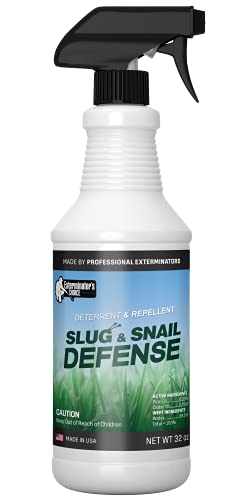 Exterminators Choice Slug and Snail Spray | 32 Ounce | Repels Most Common Types of Slugs and Snails | Natural, Non-Toxic Formula | Quick, Easy Pest Control | Safe Around Kids & Pets