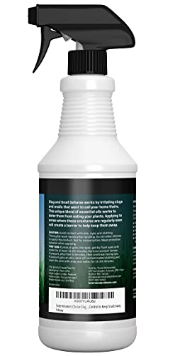 Exterminators Choice Slug and Snail Spray | 32 Ounce | Repels Most Common Types of Slugs and Snails | Natural, Non-Toxic Formula | Quick, Easy Pest Control | Safe Around Kids & Pets