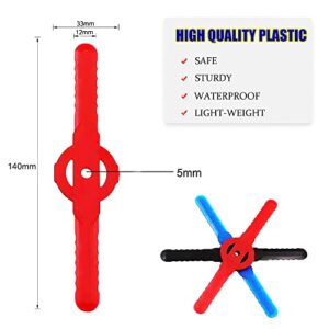 Weed Trimmer Blades 30 pcs Plastic String Garden Trimmer Cutter Blade Replacement Lawn Mower Plastic Weed Wacker Eater Head Blades Accessories for Cordless Grass Trimmer-3 Colors