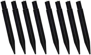 evosummer 8 pcs x 8.25″ plastic ground spikes,solar torch lights replacement abs plastic ground spikes stake for christmas pathway markers (8 pcs plastic spikes)