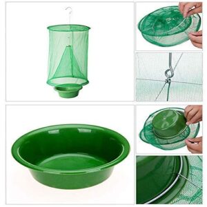 Ranch Fly Trap with Bait Tray Outdoor Hanging Reusable Stable Fly Trap | Food Bait Flay Catcher for Outdoor, Family Farms (4)