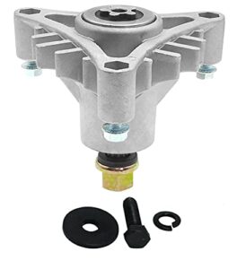 g.times spindle assembly replaces 143651 532143651 137553 137152 532-143651 oregon 82-510 with mounting bolt and blade bolt holes tapped for easier install