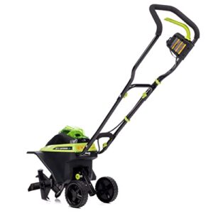 Earthwise Power Tools by ALM TC70040EW 11-Inch 40-Volt Lithium-Ion Cordless Electric Tiller/Cultivator, 4Ah Battery & Charger Included, Green