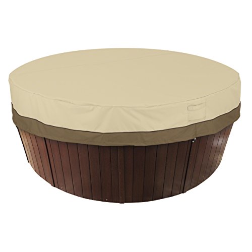 Classic Accessories Veranda Water-Resistant 84 Inch Round Hot Tub Cover, Patio Furniture Covers