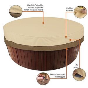 Classic Accessories Veranda Water-Resistant 84 Inch Round Hot Tub Cover, Patio Furniture Covers