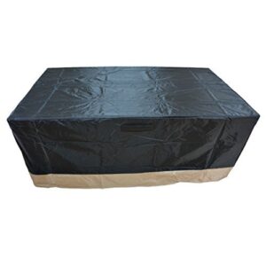 stanbroil rectangle fire pit cover / fire pit table cover / patio furniture cover, 60″l x 38″w x 24″h