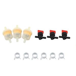 Fuel Gas Tanks Shut Off Valves Filters Clamps Garden Brush Cutter Lawnmower Accessory