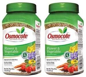 osmocote 277160 flower and vegetable smart-release plant food, 14-14-14, 1-pound bottle (Тwo Рack)