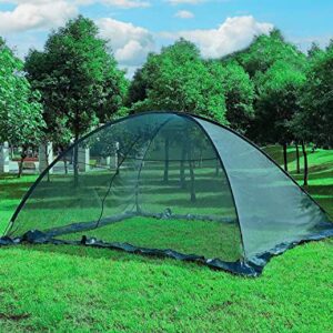 GRASOLAR Garden Pond Cover Pool Cover Protector with Net Tent Dome Net 10x8 Ft Net Prevent Fallen Leaves, Green…