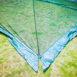 GRASOLAR Garden Pond Cover Pool Cover Protector with Net Tent Dome Net 10x8 Ft Net Prevent Fallen Leaves, Green…