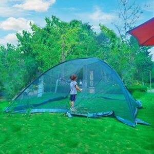 GRASOLAR Garden Pond Cover Pool Cover Protector with Net Tent Dome Net 10x8 Ft Net Prevent Fallen Leaves, Green…