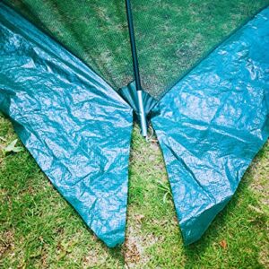 GRASOLAR Garden Pond Cover Pool Cover Protector with Net Tent Dome Net 10x8 Ft Net Prevent Fallen Leaves, Green…