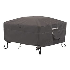 classic accessories ravenna water-resistant 36 inch square fire pit cover, patio furniture covers