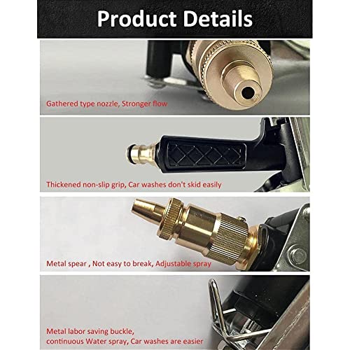 PLGEBR High Pressure Water Gun Metal Water Gun High Pressure Pressure Power Spray Water Washer Washer Garden Jet Tools Car Washing