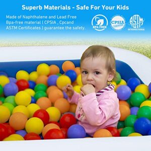 Inflatable Pool, HiTauing 118" X 72" X 22" Inflatable Swimming Pool for Kids and Adults, Above Ground Pool Oversized Thickened Family Blow Up Kiddie Pool for Garden, Backyard, Summer Water Party