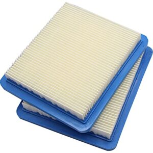 2 Pack 491588S Air Filter for BS 491588 399959 4942245 4915885 3.5-6.5 HP Quantum Engines, Lawn Mower Air Filter