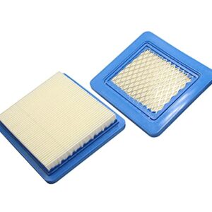 2 Pack 491588S Air Filter for BS 491588 399959 4942245 4915885 3.5-6.5 HP Quantum Engines, Lawn Mower Air Filter