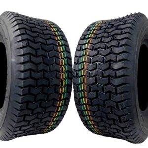 Set of 2 16x6.50-8 16-6.50-8 Turf Tires 4 Ply Tubeless Garden Tractor Lawn mower