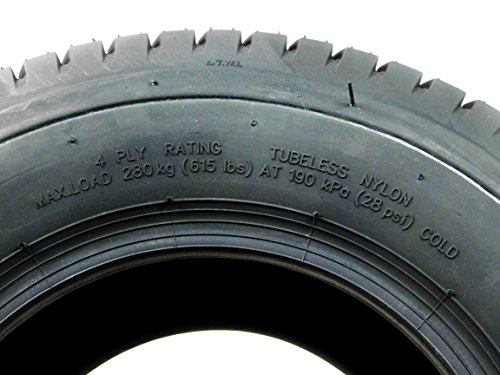 Set of 2 16x6.50-8 16-6.50-8 Turf Tires 4 Ply Tubeless Garden Tractor Lawn mower