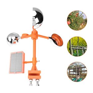 Tofficu Bird Animal Outdoor Devices Solar Powered Bird Deterrent Devices Bird Spinning Reflectors for Garden Farm