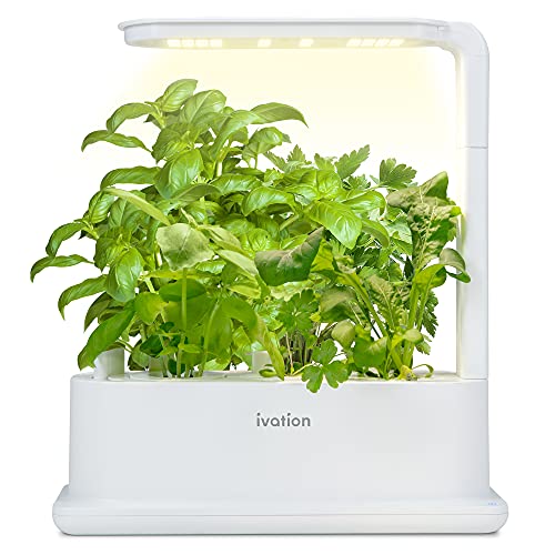 Ivation 3-Pod Indoor Hydroponics Growing System Kit with LED Grow Light, Herb Garden Planter for Herbs, Vegetables, Plants Flowers and Fruit