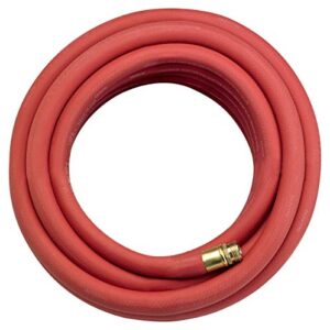 Underhill UltraMax Commercial Garden Water Hose 25 ft, Heavy-Duty, Rubber, Flexible, Kink Free, Industrial, 800 psi, H10-025R, 1" x 25', Red