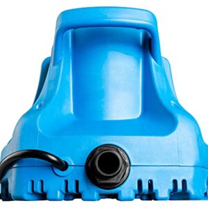 Little Giant APCP-1700 115-Volt, 1/3 HP, 1745 GPH, Automatic, Submersible, Swimming Pool Cover Pump with 25-Ft. Cord, Light Blue, 577301