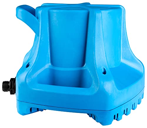 Little Giant APCP-1700 115-Volt, 1/3 HP, 1745 GPH, Automatic, Submersible, Swimming Pool Cover Pump with 25-Ft. Cord, Light Blue, 577301