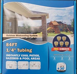 hydrobreeze outdoor cooling system 84 ft 1/4” beige tubing – 24 nozzles system