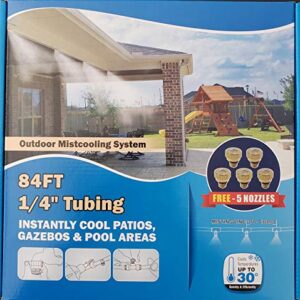 Hydrobreeze Outdoor Cooling System 84 Ft 1/4'' Beige Tubing - 24 Nozzles System