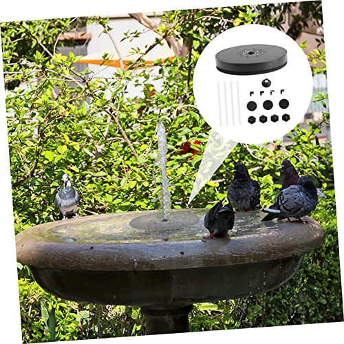 YARNOW 1pc Pond Free Pumps Spray Fish and Bath Standing Small for Garden Kit Birdbath Heads Pool Black Solar Running Patio Floating Decoration Tank Outdoor Bird Fountain with Water Pump