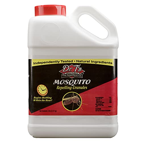 Dr. T's Mosquito Repelling Granules and Pellets - Mosquito Repellent Treatment for Yards - 5 Lbs