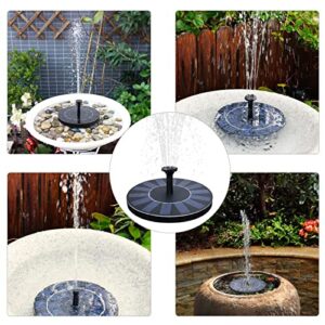 Solar Water Fountain,Solar Fountain, Solar Water Pump, Solar Bird Bath Fountain Pump, Garden Outdoor Floating Solar Fountain Pump Home Garden Landscape Decoration (6V 2.5W )