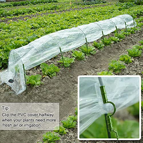 Mini Greenhouse Tunnel Greenhouses for Outdoors, Green House Hoops Small Greenhouse Kits to Build, Green Houses for Outside Greenhouse Cover Garden Hoops Raised Beds