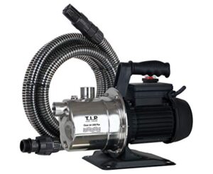 t.i.p. 30094 clean jet 1000 plus stainless steel garden pump with 4 m suction set, up to 3300 l/h flow rate