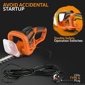 SuperHandy Hedge Trimmer 20-Inch Corded Electric 120V 4-Amp Lightweight Lawn and Garden Landscaping