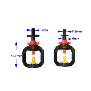 LRJSKWZC Garden Lawn Sprinkler Irrigation System Refraction Atomization Nozzle with Threaded Barbed Connector, Greenhouse Suspension Nozzle, Water-Saving Atomization Nozzle 10 (Color : Thread)