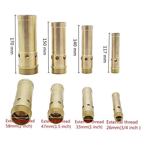 LRJSKWZC Hose Fittings Brass Bubbling Fountain Sprinklers 3/4" 1" 1.5" 2" Bubble Foam Nozzle Garden Landscape Ornamental Fountain 1Pc (Color : 3I4 inch)