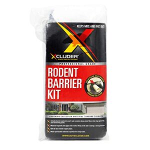 xcluder rodent control fill fabric, large diy kit, stainless steel wool, stops rats and mice