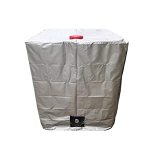 ibc tote cover huapate 275 gallon tote sunshade water proof protective hood 1000 l protective cover garden water tank silver