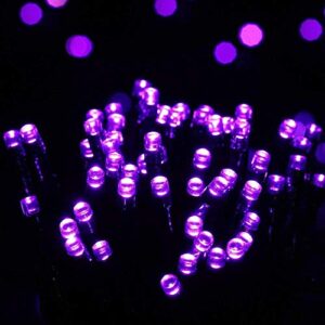 Jnaurb Solar String Lights Outdoor, 2 Pack 72ft 200 LED Solar Fairy Lights Outdoor, Waterproof 8 Modes Solar Powered Outdoor String Lights for Christmas, Garden, Yard, Party, Patio, Wedding(Purple)