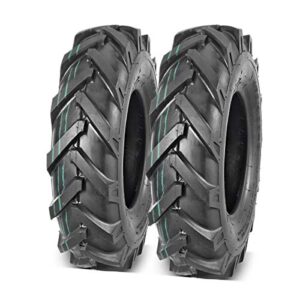 MaxAuto 2Pcs 4.80/4.00-8 Tires 4.80x4.00-8 8" Lawn Garden Tires 4.80x4.00x8 4.80-4.00-8 Turf Lawnmower Tractor Golf Cart Tubeless Tire