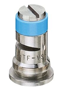 teejet tf-vs5 turbo floodjet spray tip, stainless steel – blue