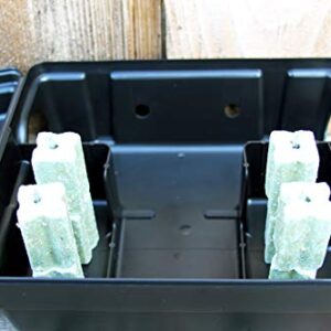 Outpost Rat Bait Station | Single Rat Bait Station Targets Small Mice Up to Large Rats | Position Horizontal or Vertical | Made in USA